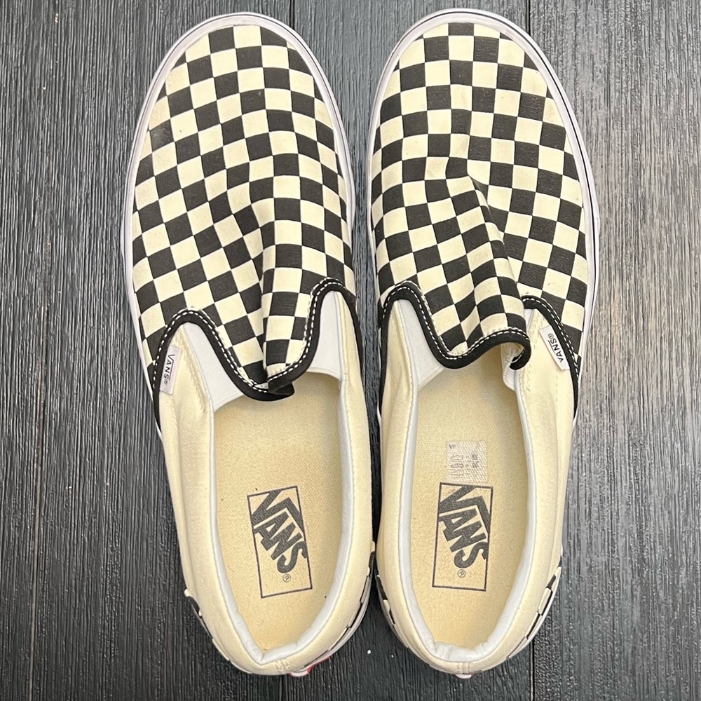 MENS VANS CHECKERBOARD SLIP-ON SHOE